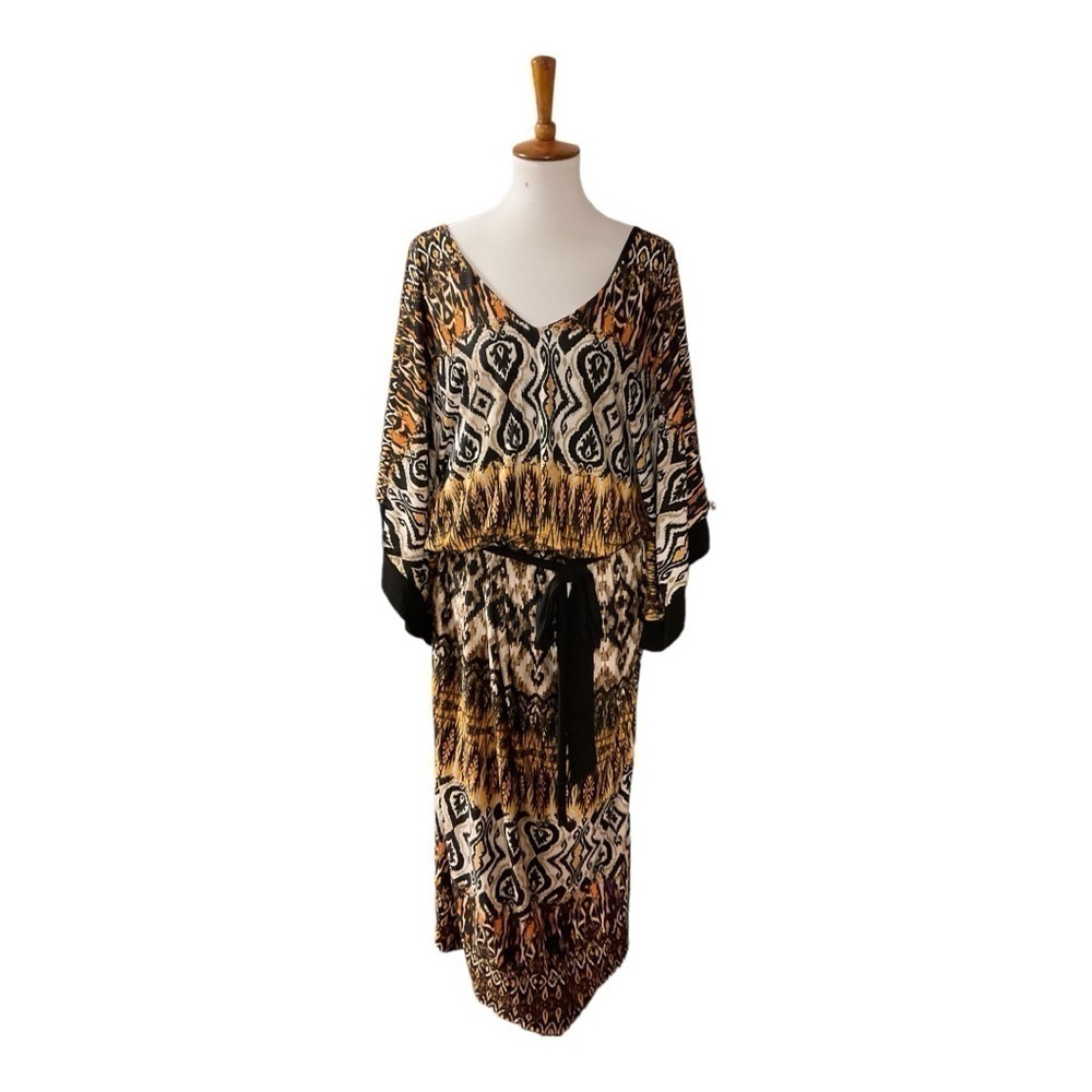 Emma & Michele Maxi Batwing Sleeve Dress
